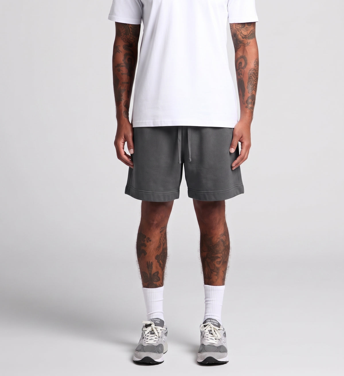 RELAX FADED TRACK SHORTS