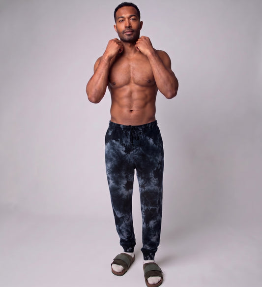 Crystal Tie Dye Joggers | Soft Custom Streetwear Sweatpants