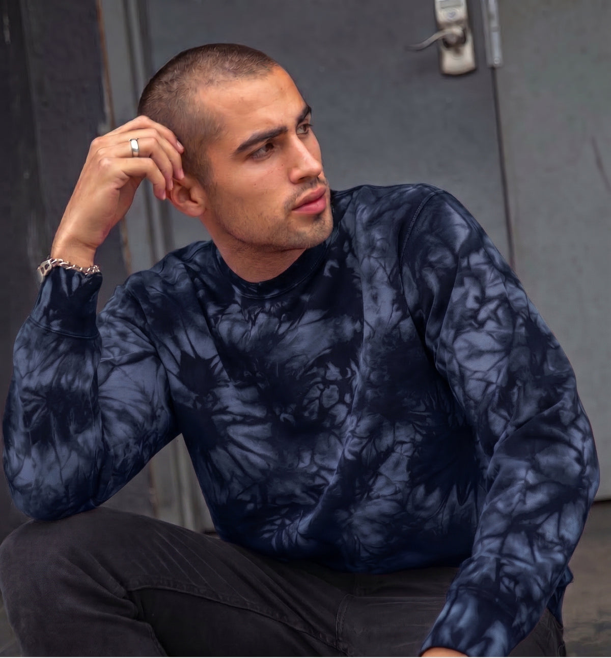 Tie Dye Crewneck Sweatshirt – Crystal Washed Unisex