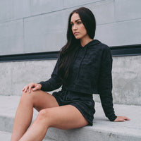Black Camo Heather Shorts