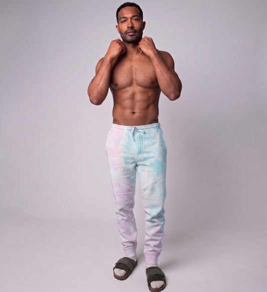 Cotton Candy Tie Dye Pants | Custom Colorful Joggers