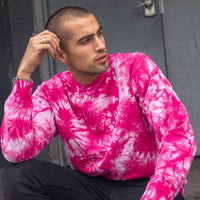Tie Dye Crewneck Sweatshirt – Crystal Washed Unisex